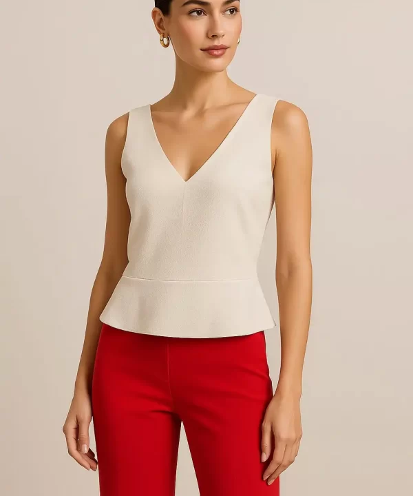 BLUSA DE ALÇA CREME - ENNA