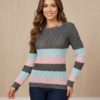 BLUSA DE FRIO / SUETER DE TRICÔ ROSA AZUL BEBÊ E CINZA GRAFITE